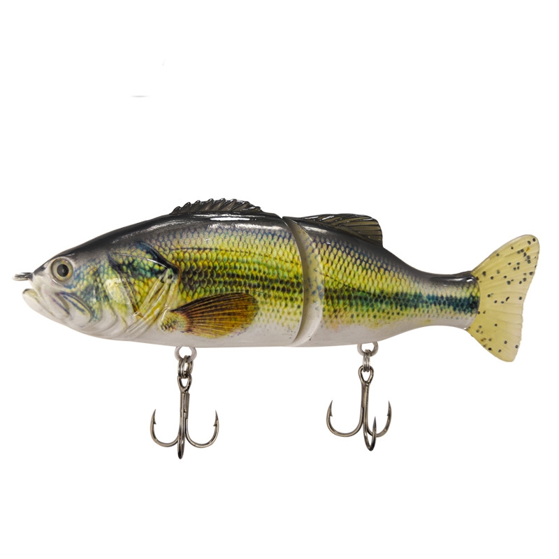Multi-section Fish Hard Bait PVC Soft Bait S-shaped Swimming Posture Bait Lure - Image 17