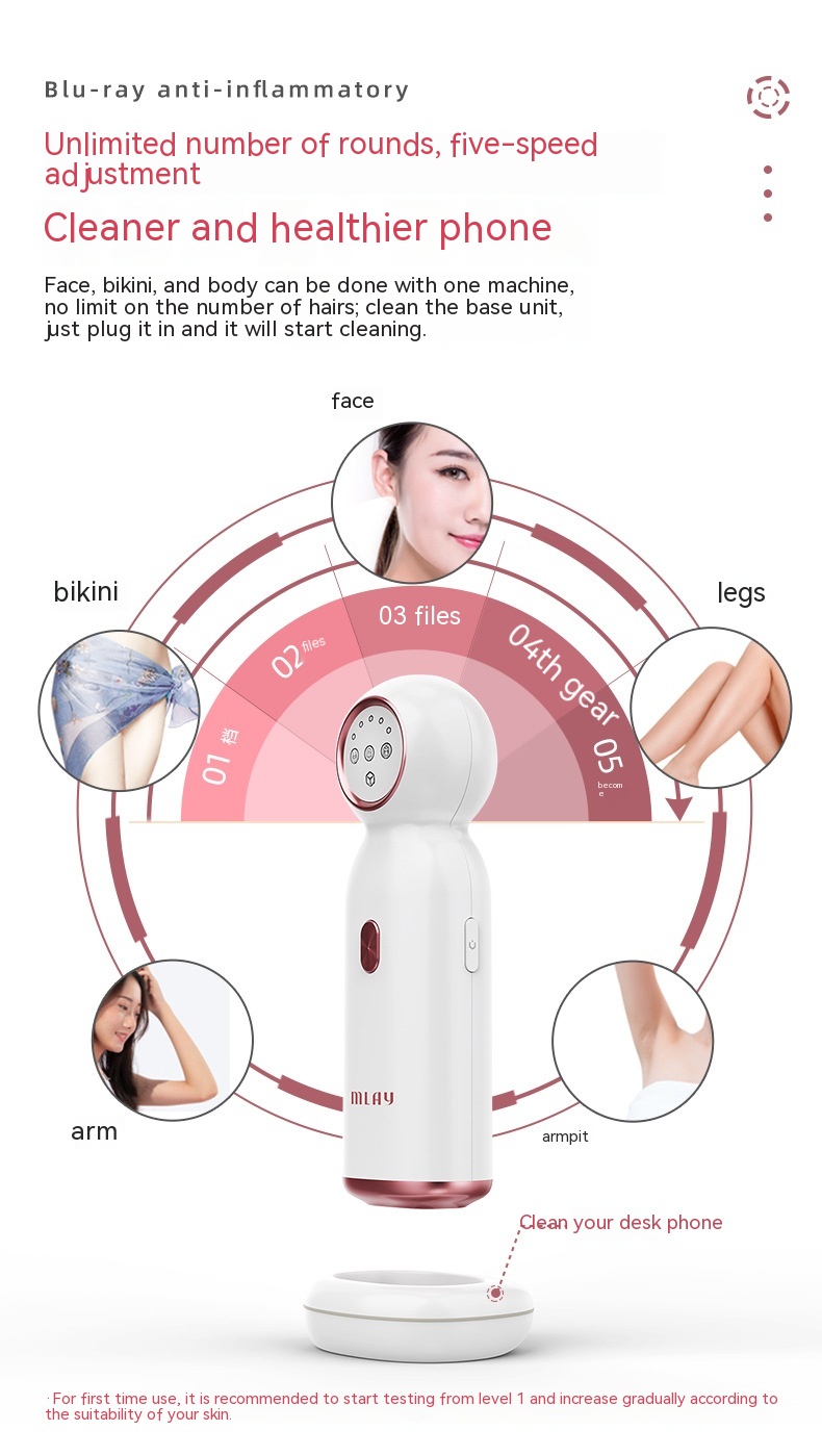 Sapphire Whole Body Hair Removal And Skin Rejuvenation Intense Pulsed Light Treatment Instrument Women's Beauty Instrument — foto 16