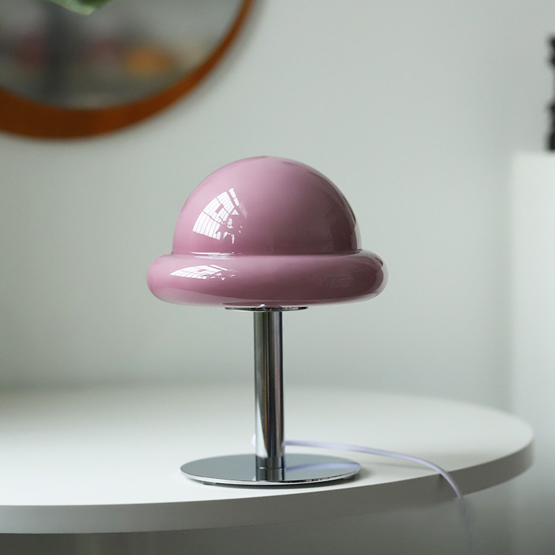 Mushroom Glass Table Lamp