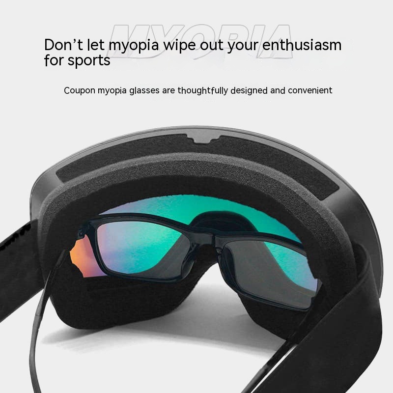 Title 4, Spherical Ski Double-layer Anti-fog HD Large Vi...