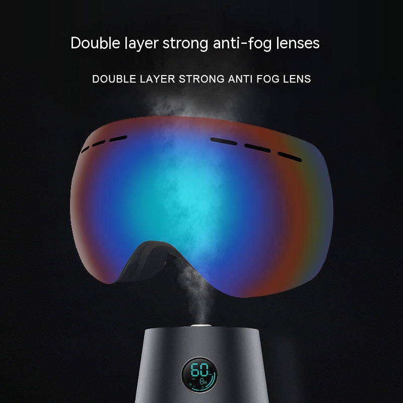 Title 10, Spherical Ski Double-layer Anti-fog HD Large Vi...