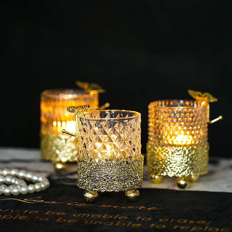 Glass Candle Holder