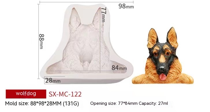 Title 4, Molde de silicone fondant Corgi para assar DIY,...