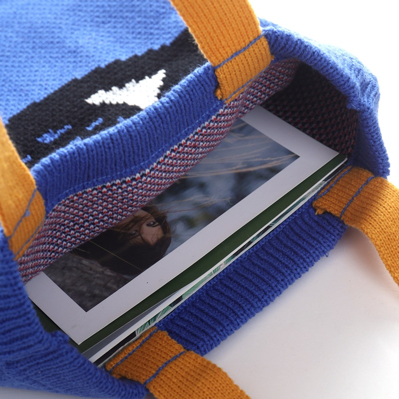 Thickened Knitting Wool Shoulder Bag Large Capacity Woven Bag