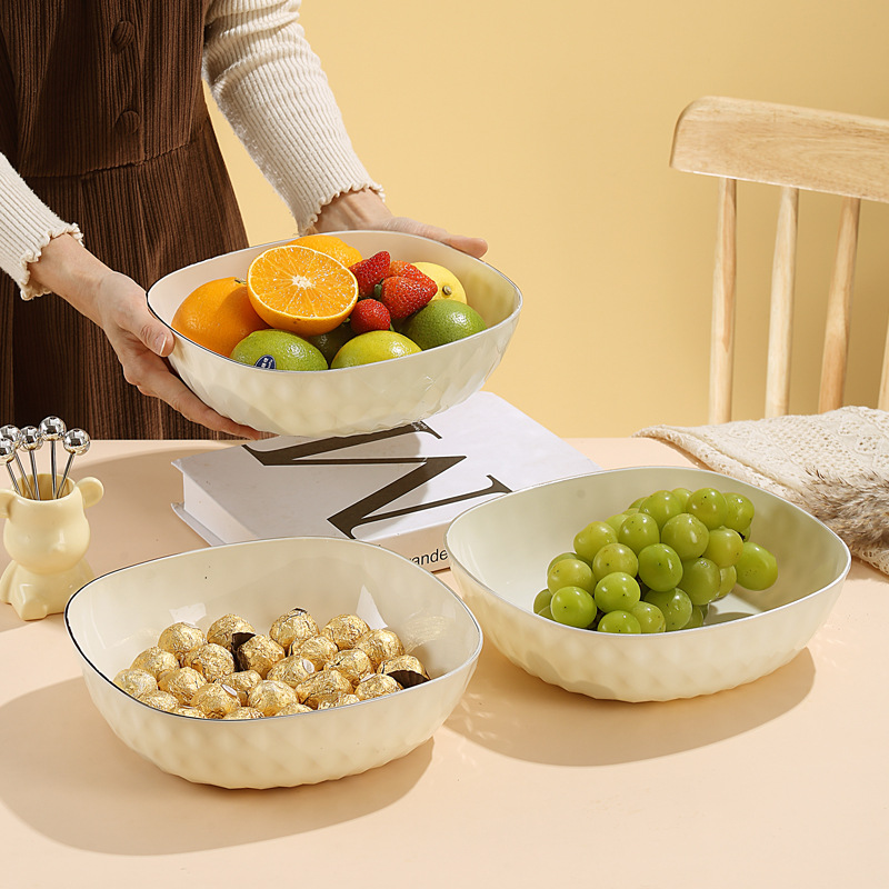 Wheat Straw Food Grade Dumpling Disc Drop-resistant Thick Cutlery Suit Meal Saucer