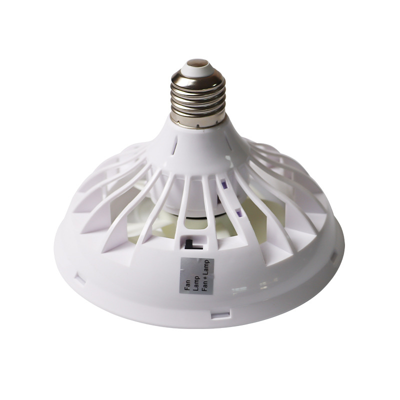 220V Screw Fan Lamp E27 Night Market Stall Small Outdoor Solar All-in-one Light Source Factory