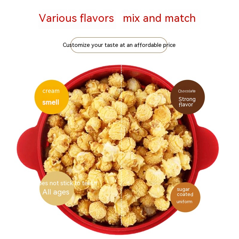 Title 5, Foldable Popcorn Bowl Microwave Oven Silicone H...