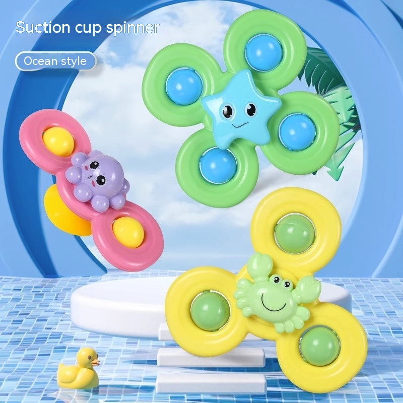 Title 5, Cartoon Suction Cup Ocean Finger Rotating Gyros...