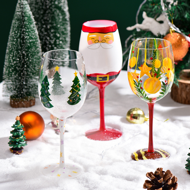 Christmas Decorative Glass Goblet - Image 6