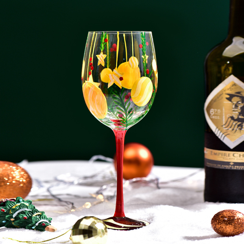 Christmas Decorative Glass Goblet - Image 2