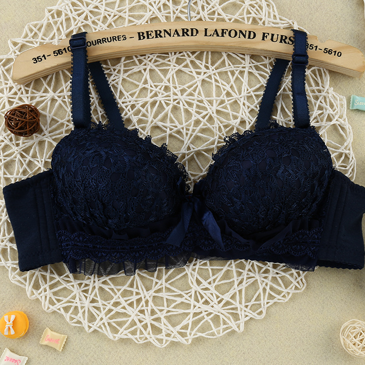 Title 12, Lace Thin Cute Girly Bra Set