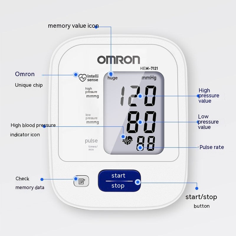 Title 3, Upper Arm Electronic Blood Pressure Meter House...