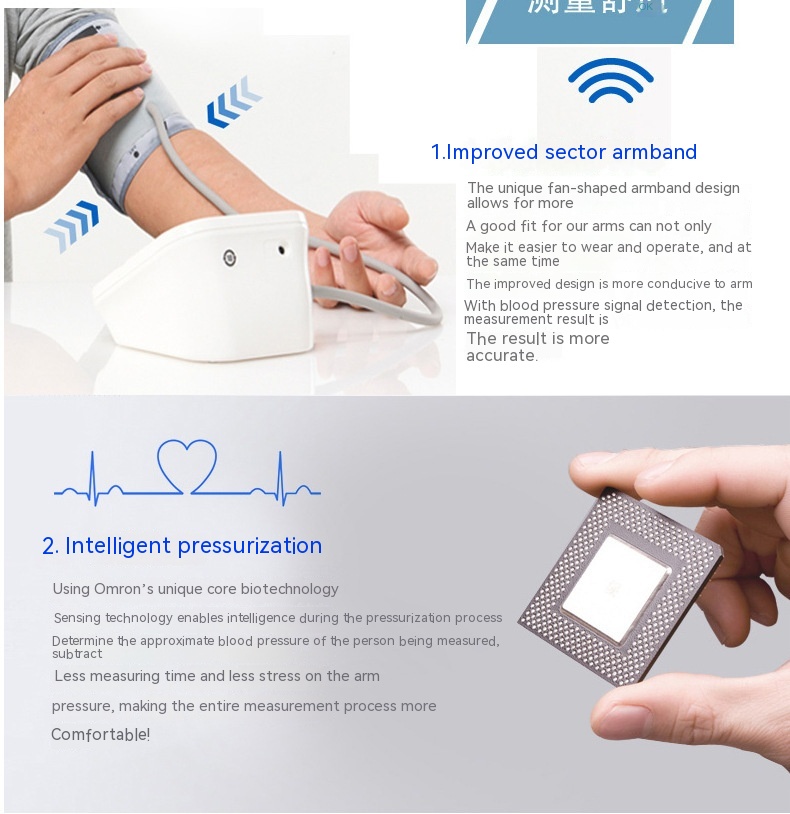 Title 4, Upper Arm Electronic Blood Pressure Meter House...