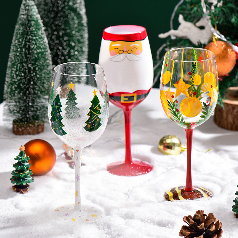 Title 1, Christmas Decorative Glass Goblet