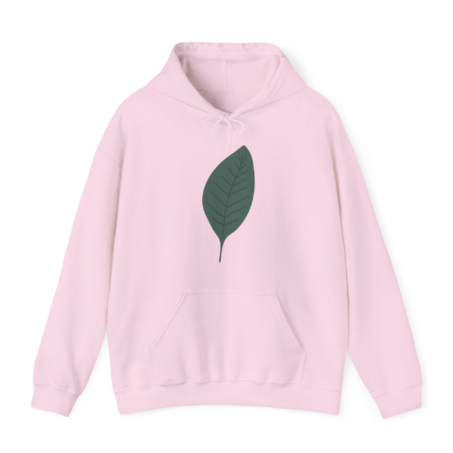 European And American Loose Digital Leaf Printing Autumn And Winter Hoodie