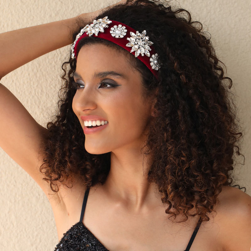 Rhinestone Pearl Headband