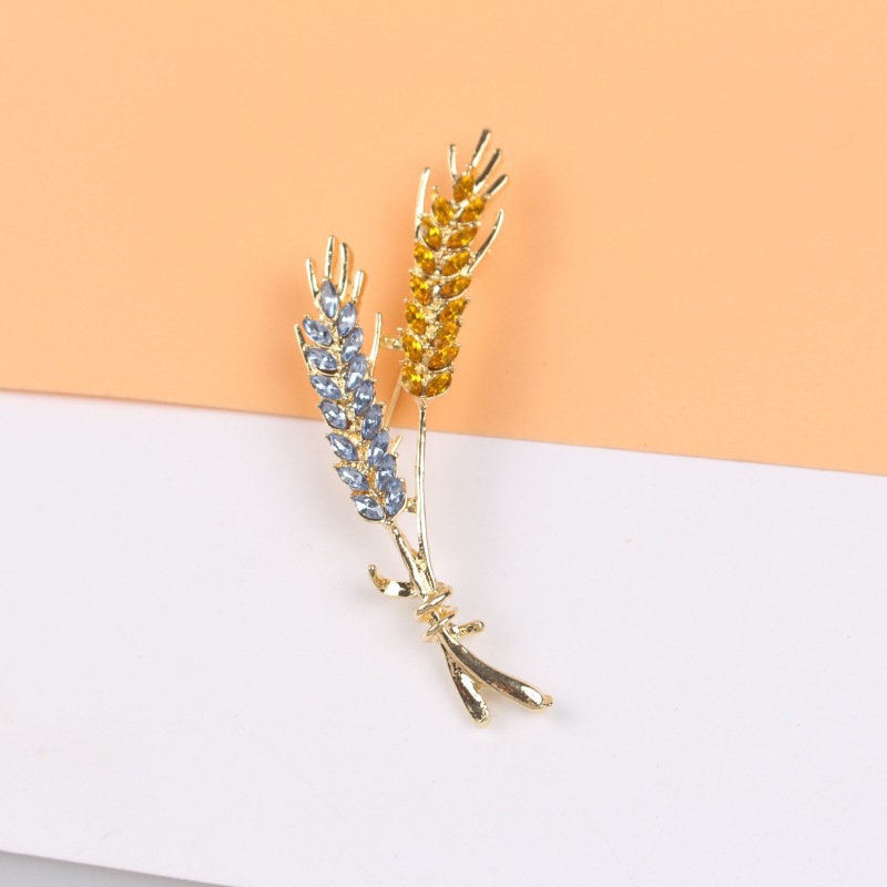 Good-looking Ears Of Wheat Brooch Diamond Elegant Graceful — foto 7
