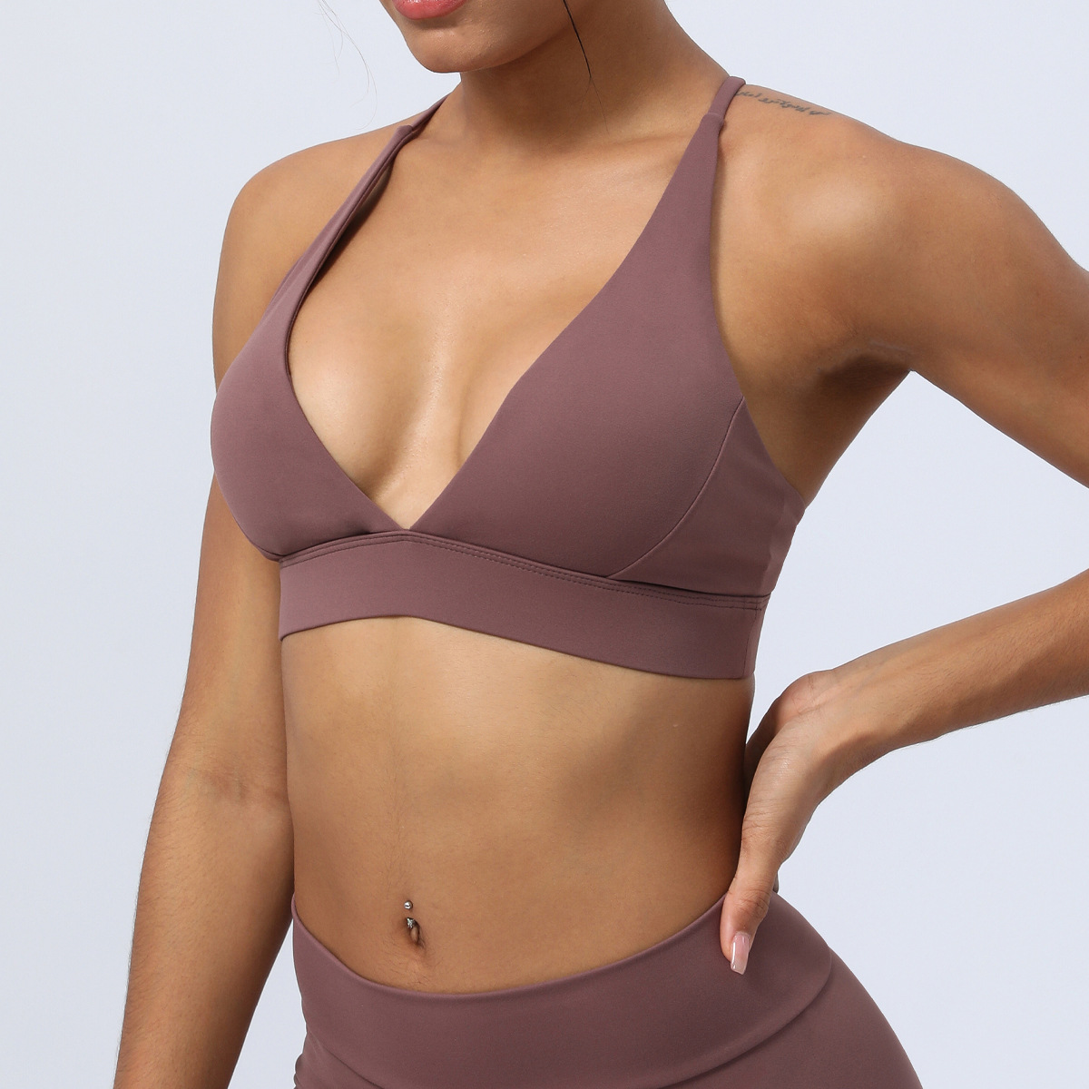 Title 2, Yoga Sports Bra Cross Without Steel Ring