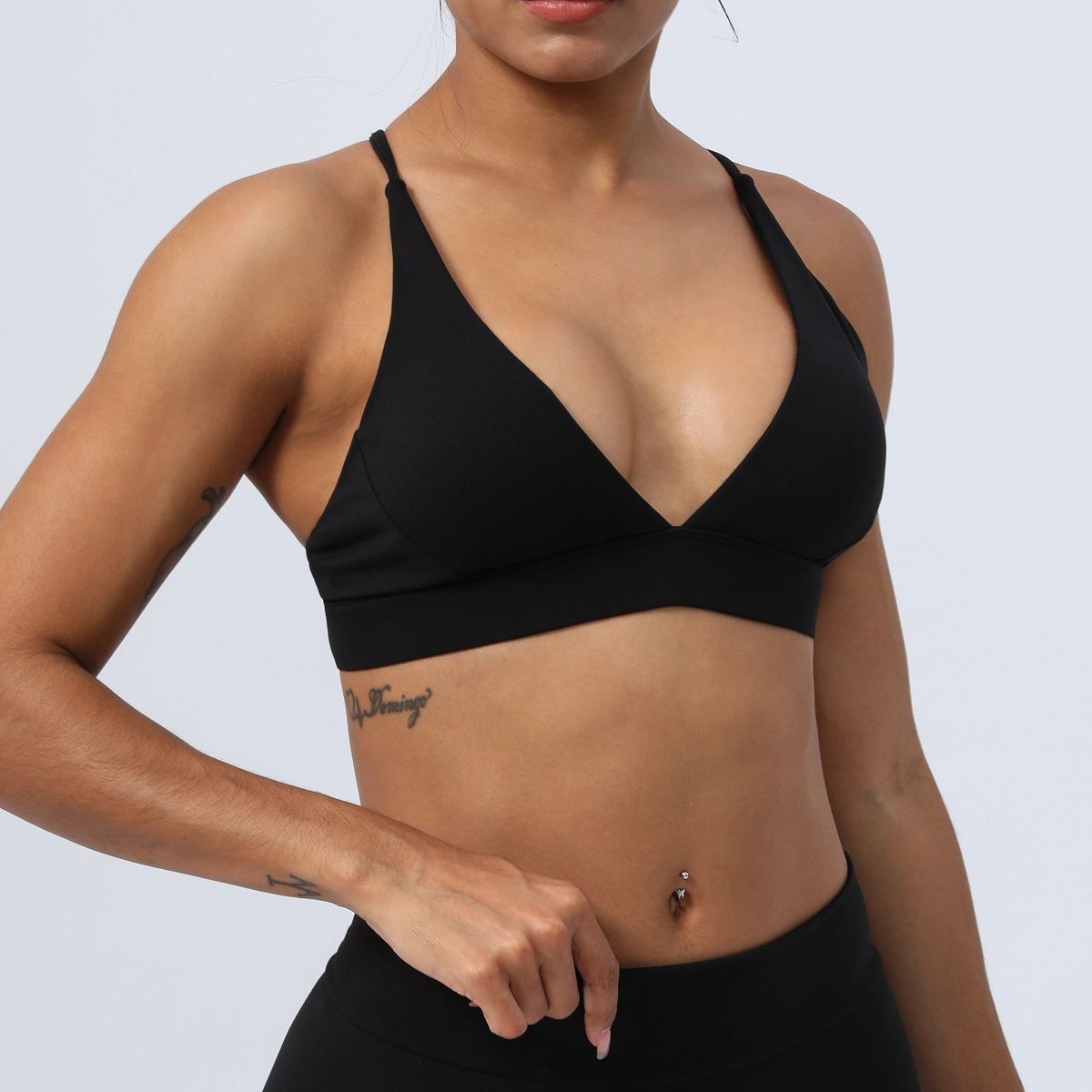 Title 3, Yoga Sports Bra Cross Without Steel Ring