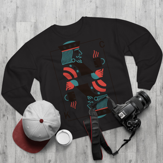 European And American Printed Round Neck Unisex Sweatshirt