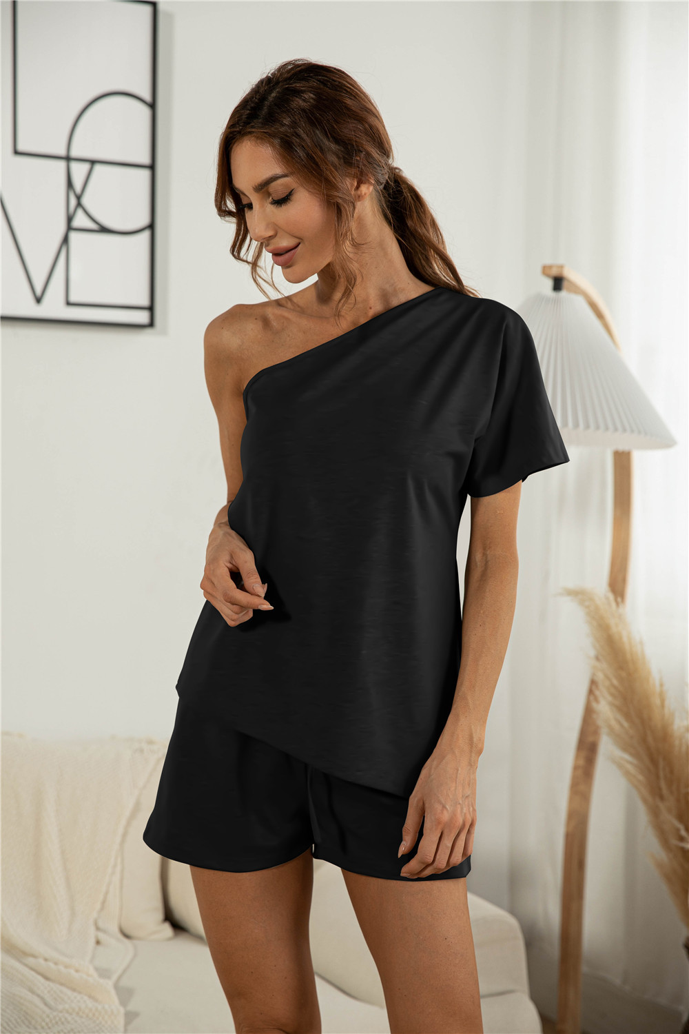 Title 11, Off-the-shoulder Short Sleeve Sloping-shoulder ...