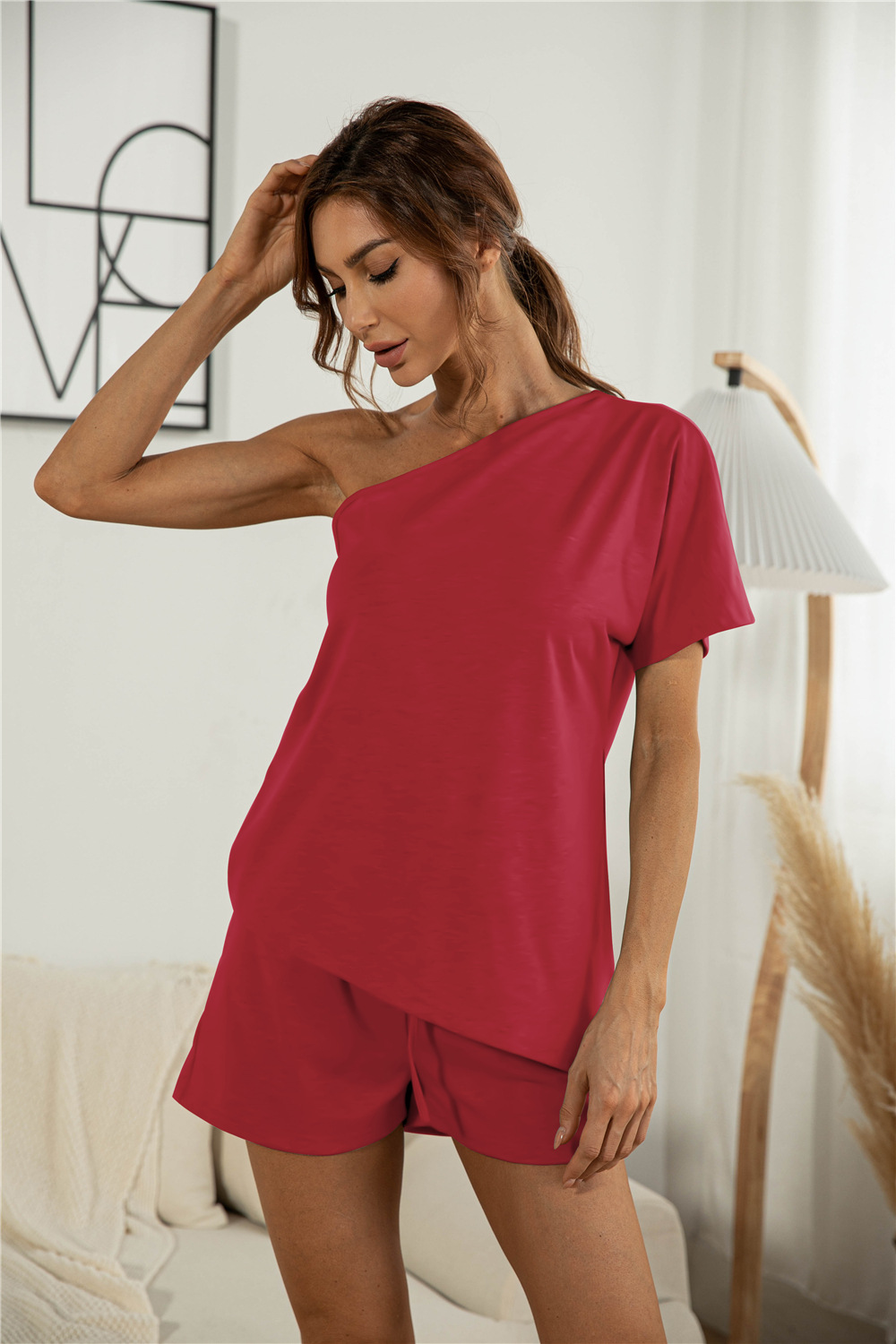 Title 17, Off-the-shoulder Short Sleeve Sloping-shoulder ...