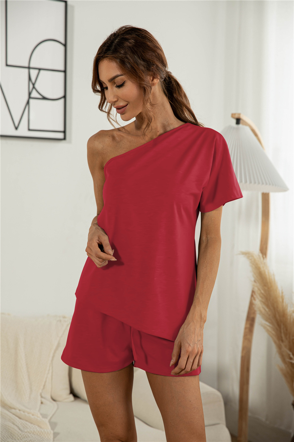 Title 18, Off-the-shoulder Short Sleeve Sloping-shoulder ...