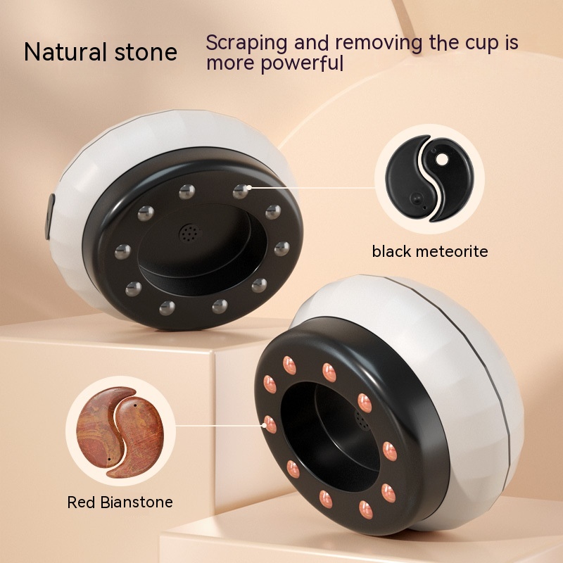 Electric Stone Scraping Meridian Dredging Heating Whole Body Massage Instrument Wireless Cupping 10