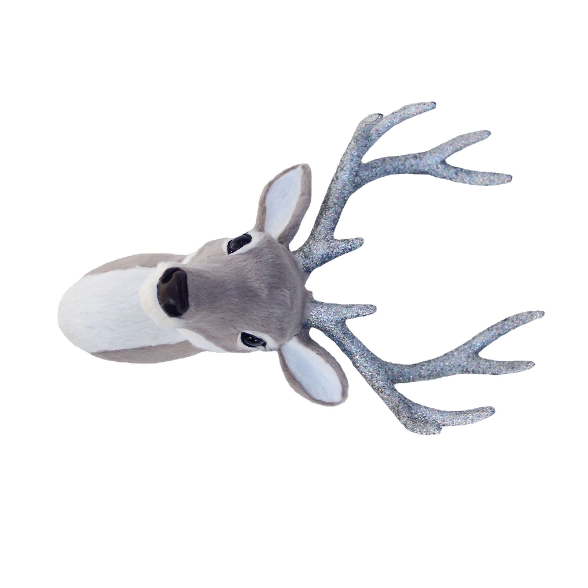 Fur Simulation Animal Sika Deer Head Wall Decoration Pendant Bar Decoration Home
