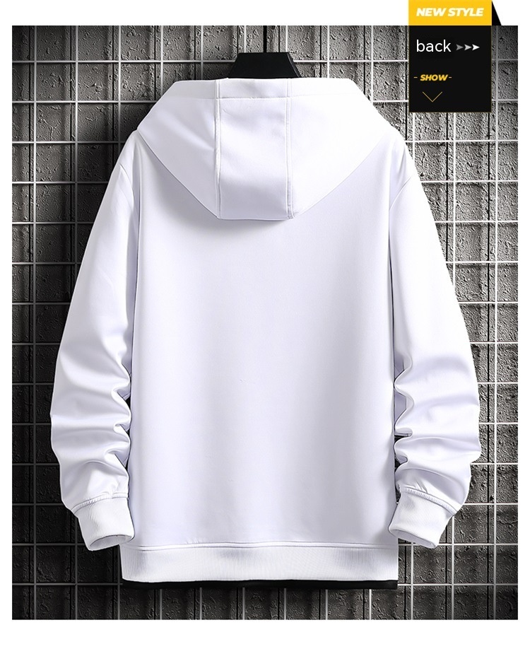 Men's Sweater Hooded Fake Brand Trend Coat Handsome Youth Student Top