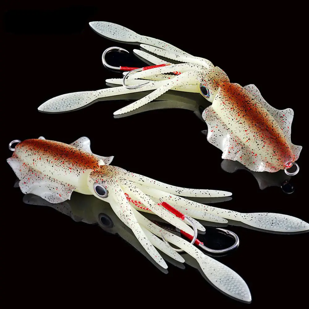 UVluminous Bionic Squid Fishing Lure Deep Sea Boat Bait
