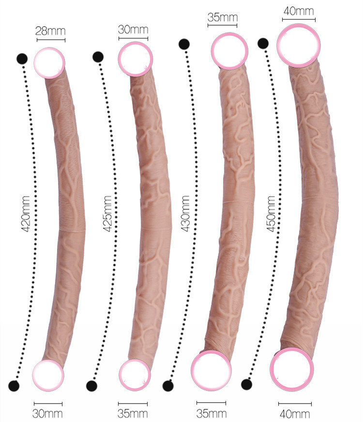 Women's Double-headed Dragon Liquid Silicone Massage Toy 7