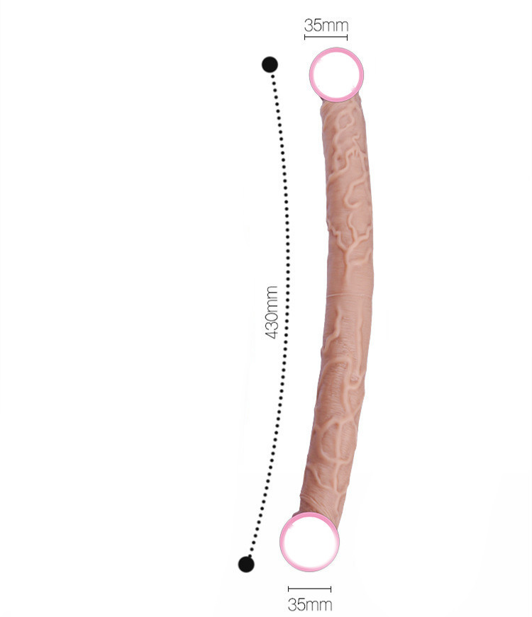 Women's Double-headed Dragon Liquid Silicone Massage Toy 11