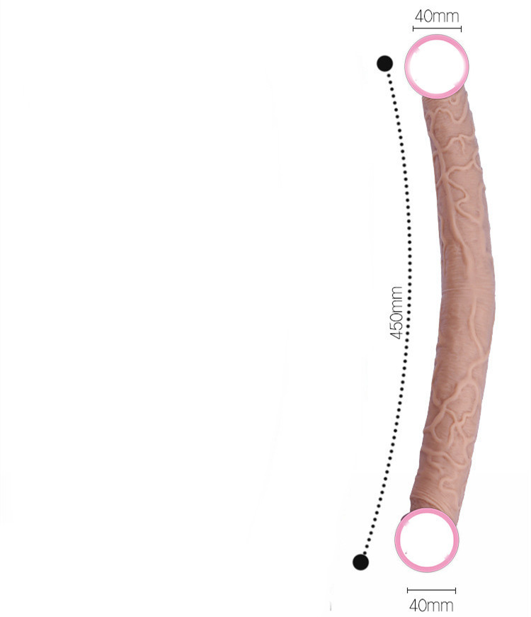 Women's Double-headed Dragon Liquid Silicone Massage Toy 12