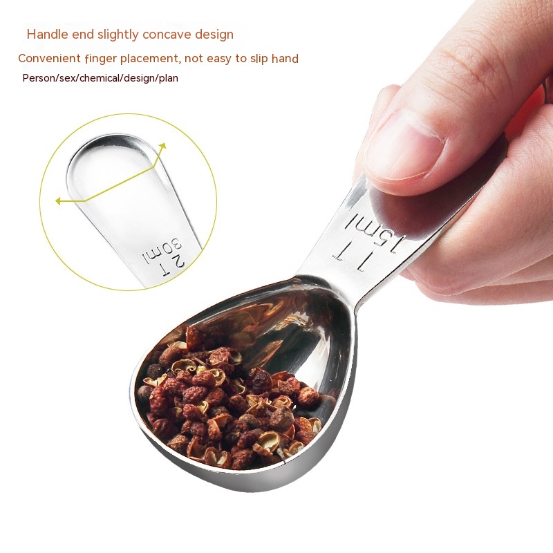 Title 3, Stainless Steel Measuring Spoon Suit Coffee Sca...