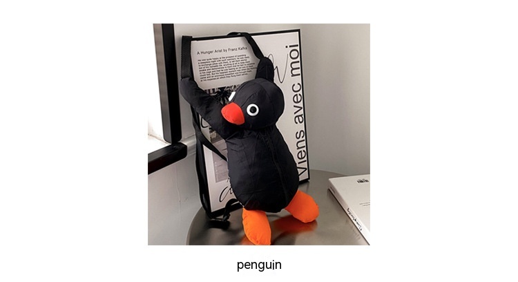 Title 9, Cartoon Funny Cute Hug Penguin Backpack Persona...