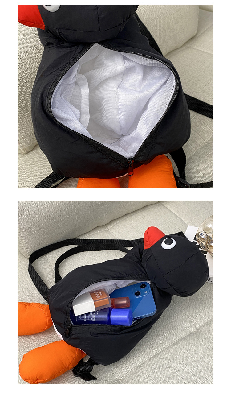 Title 14, Cartoon Funny Cute Hug Penguin Backpack Persona...