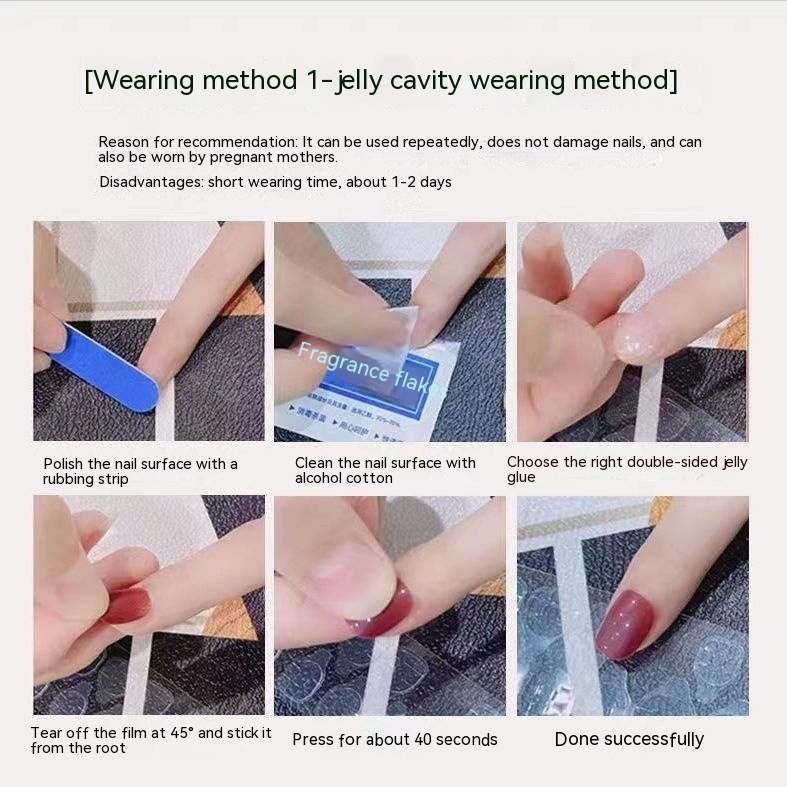 Heavy Industry Handmade Wear Nail Liquid Wings Angel Pupil Long Nail Stickers