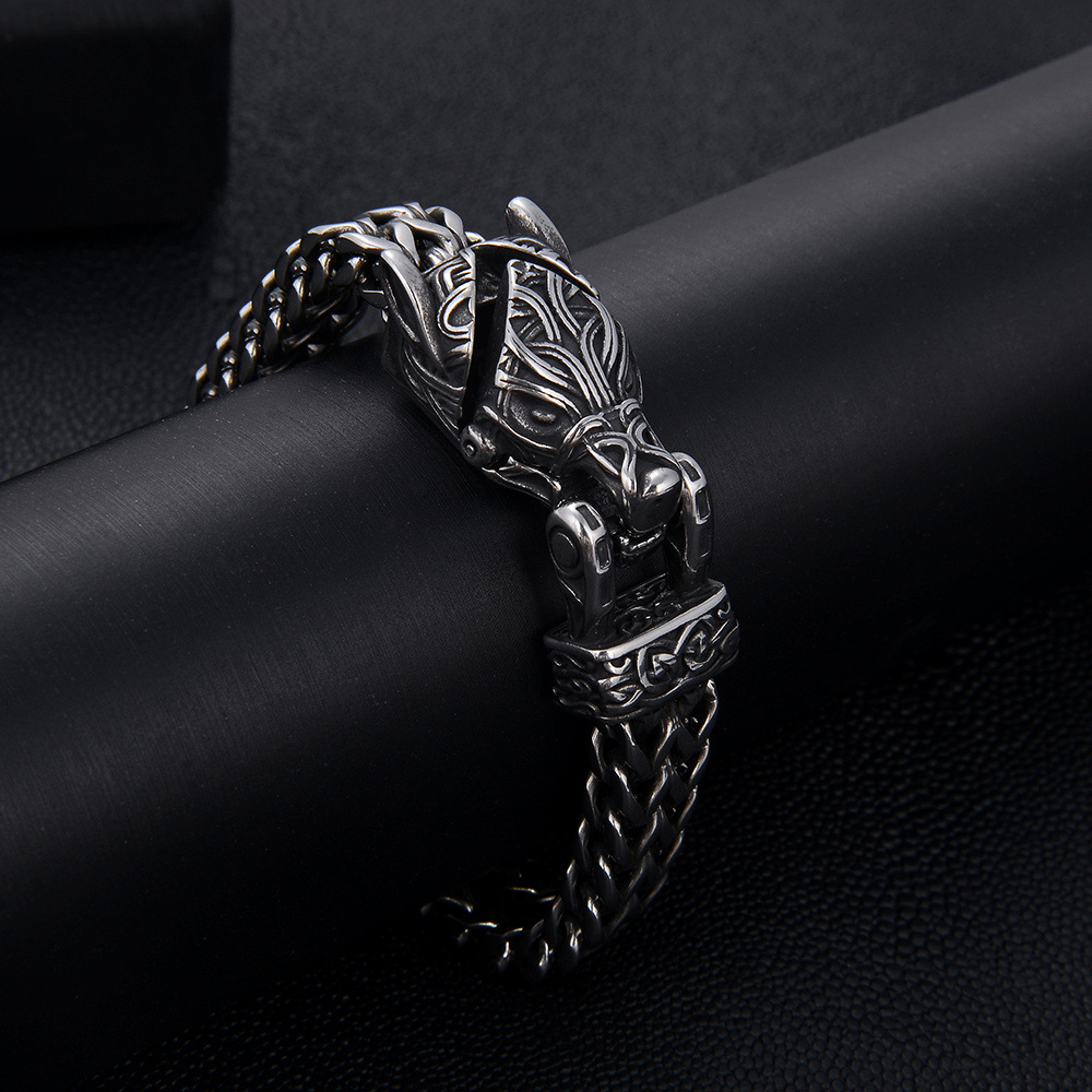 Men's Fashion Stainless Steel Thick Chain Bracelet