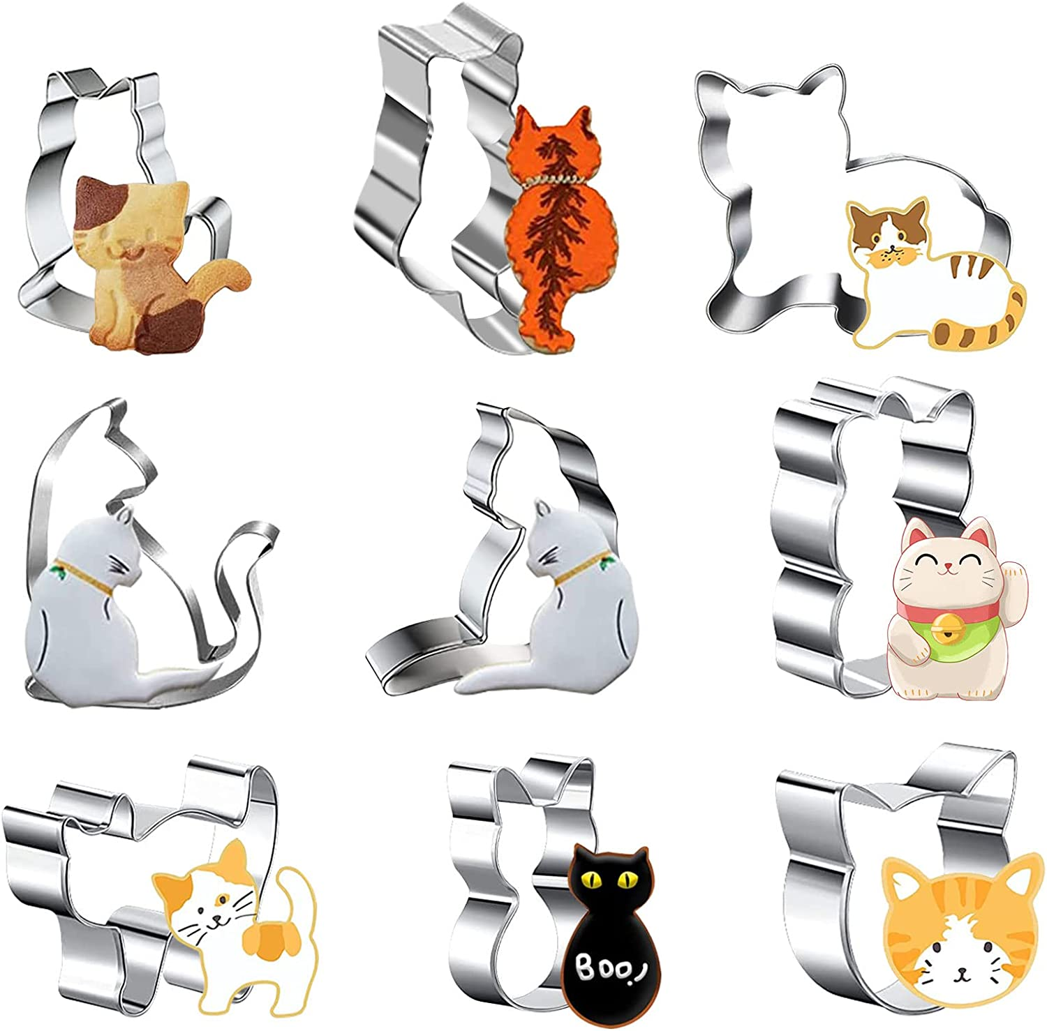 Title 4, Cartoon Cat Biscuit Mold Baking Utensils