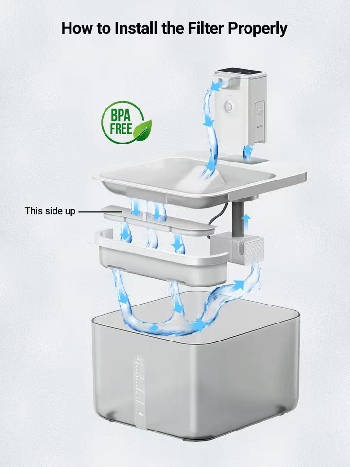 Automatic Circulation Unplugged Pet Water Dispenser Filter Element