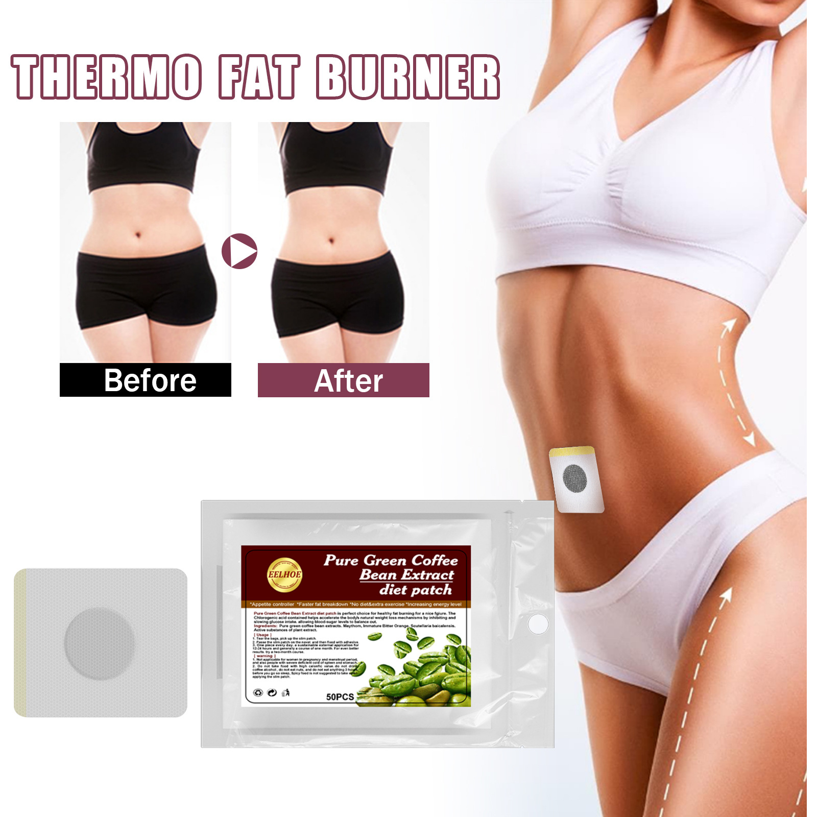 Title 2, Body Shaping Compact Slimming Navel Stickers