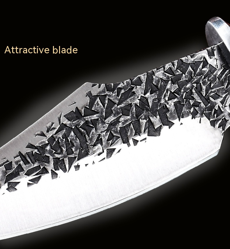 Forged Mongolian Handle Meat Knife For Free Blade Sheath - Image 15