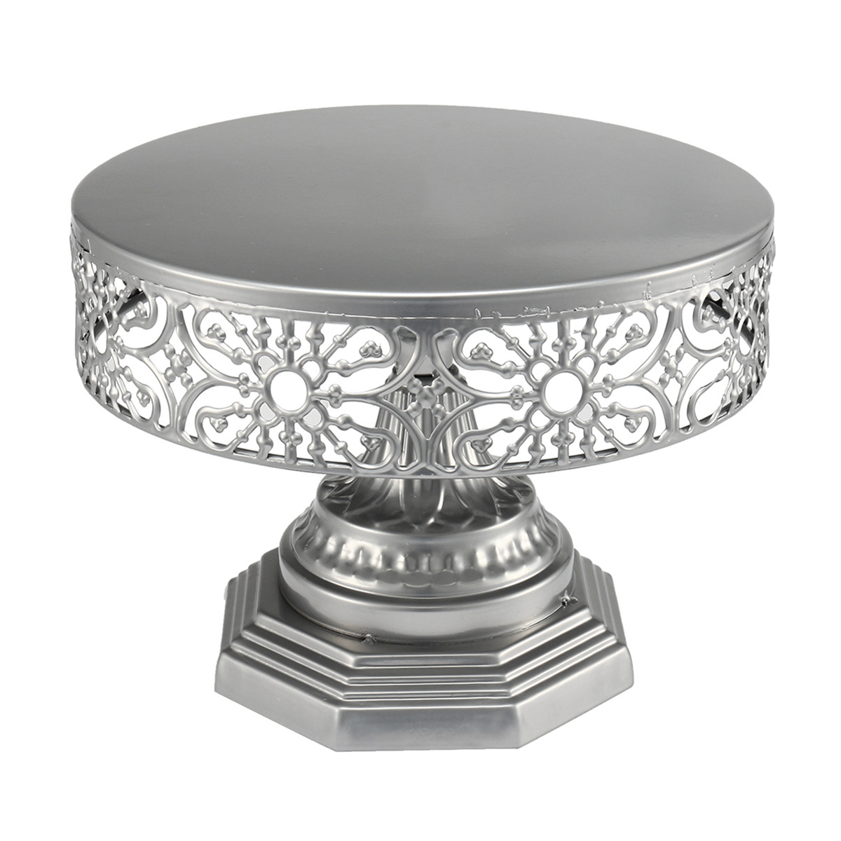 Title 4, New Gold Wedding Cake Stand Round Metal Party D...