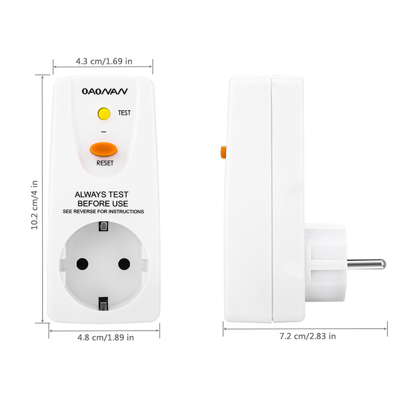 CE Certified Direct Plug 16A European Standard Leakage Protection Converter