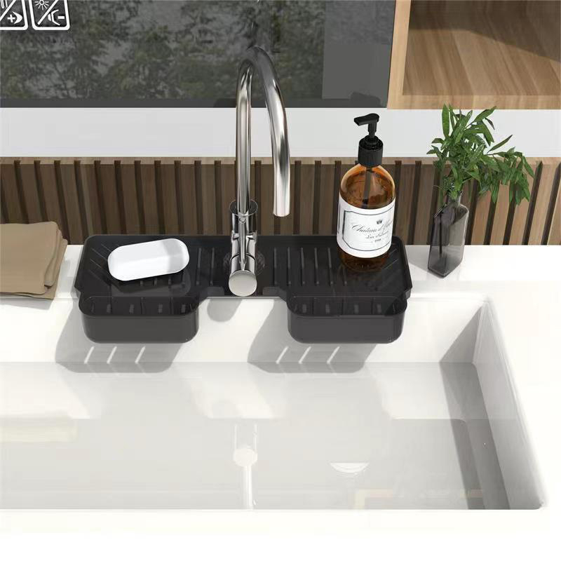 Title 4, Silicone Splash-proof Water Draining Pad Kitche...