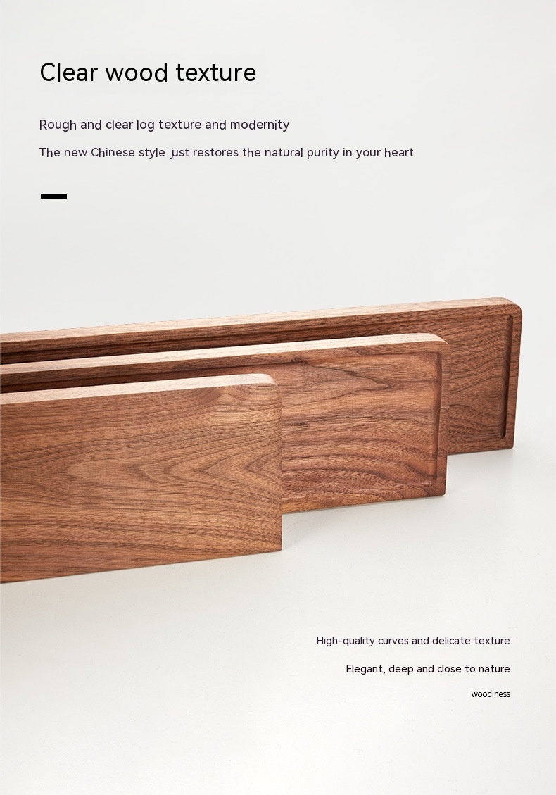 Punch-free Walnut Storage Rack Wall-mounted Storage Rack - Image 5