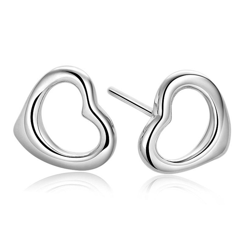 Fashion Version Hollow Heart Shape Stud Earrings Women's Jewelry