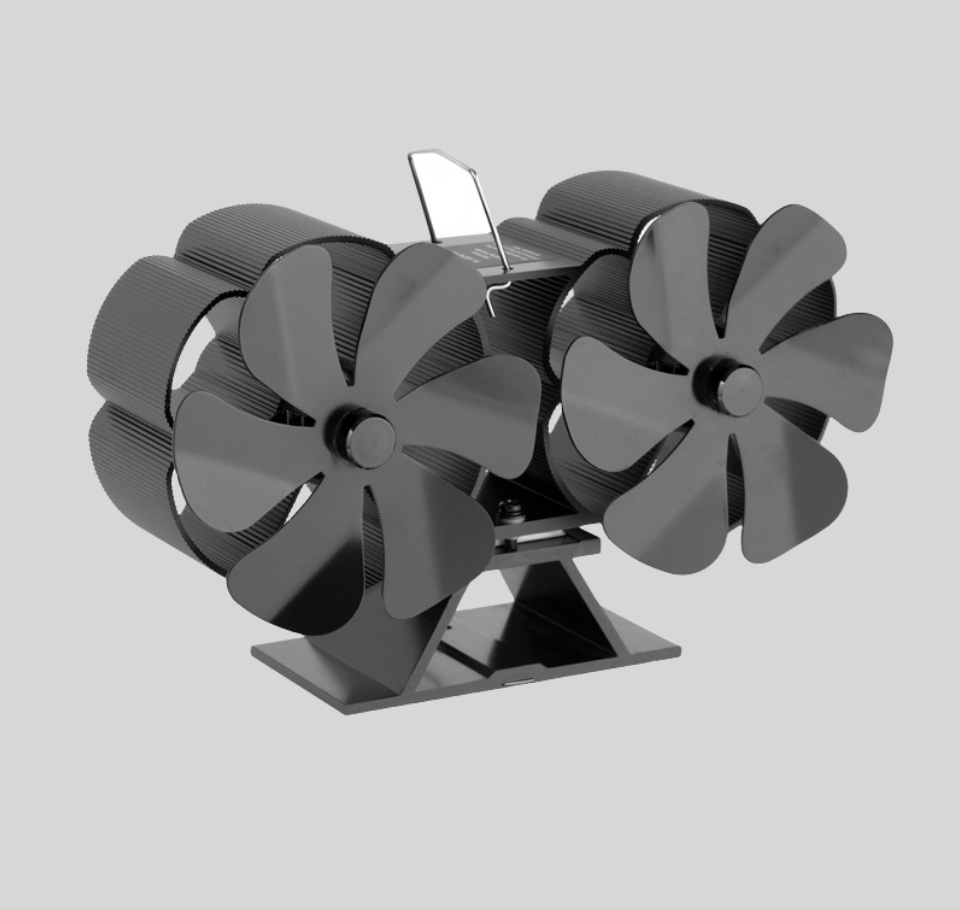 Title 1, Thermal Power Fireplace Fan Desktop Double Head...