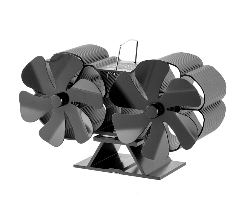 Title 4, Thermal Power Fireplace Fan Desktop Double Head...